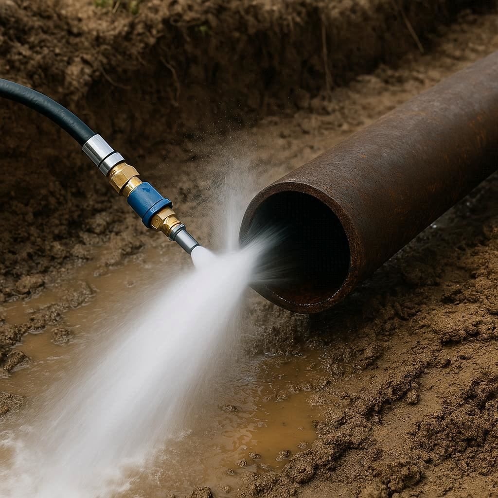 Гидродинамическая прочистка водопроводных труб в Ивантеевке